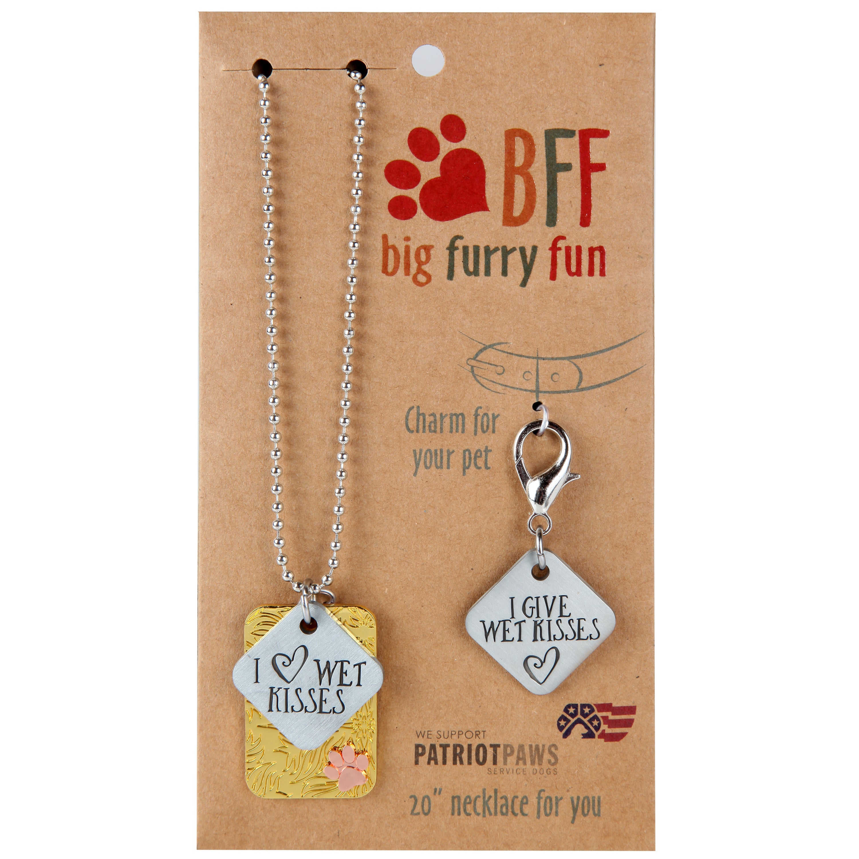 Wet Kisses Necklace & Charm Set