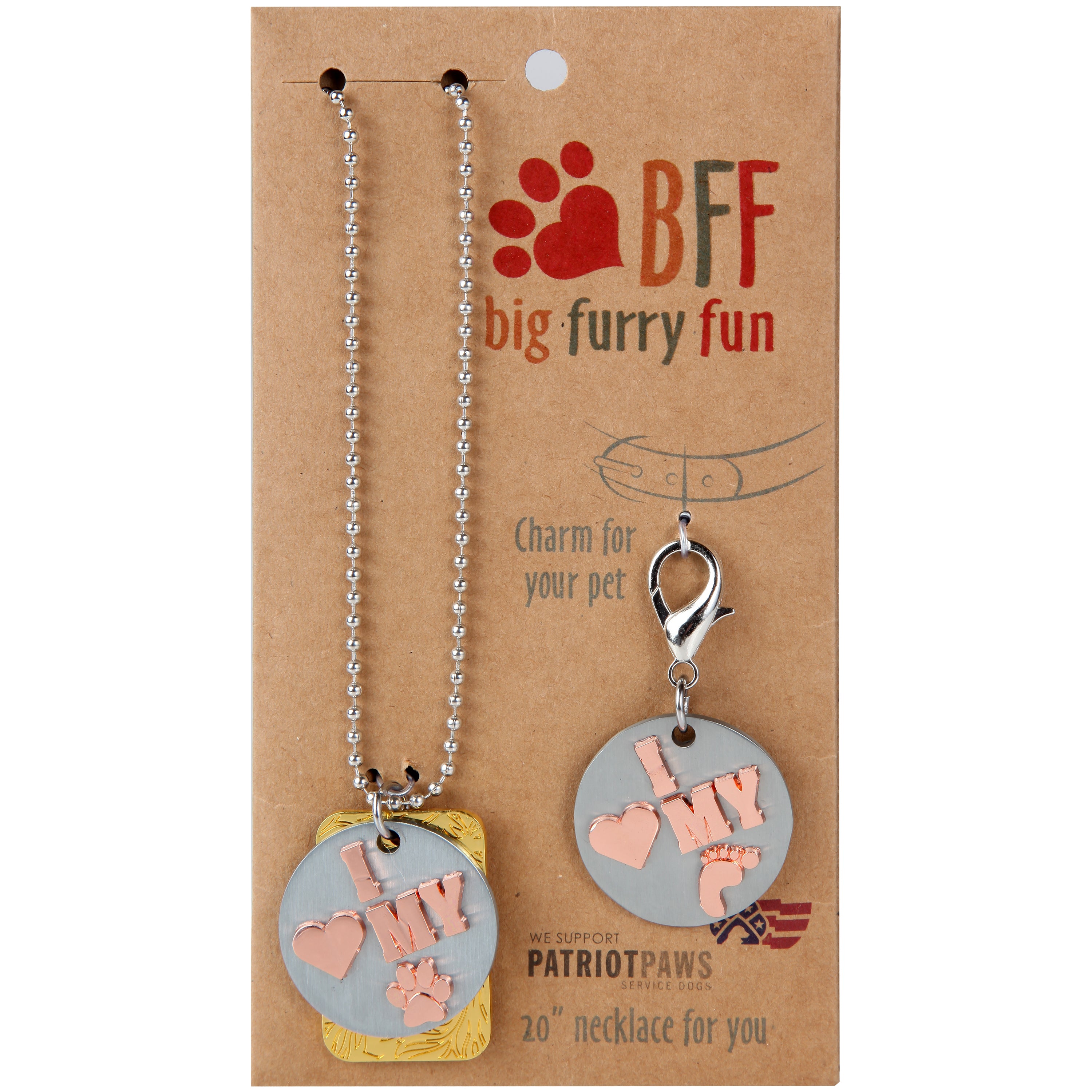 I Love My... Necklace & Charm Set