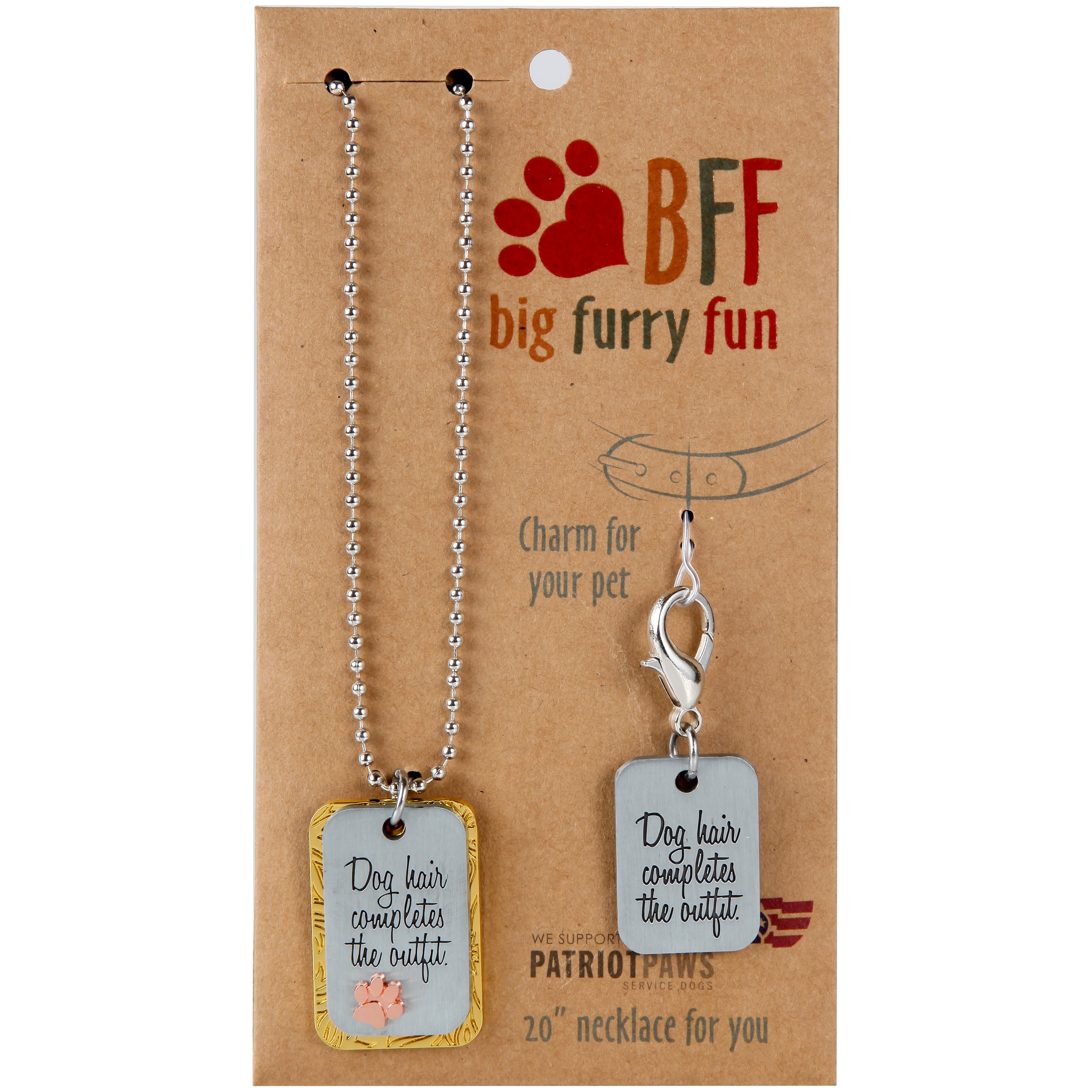 Dog Hair Necklace & Charm Set