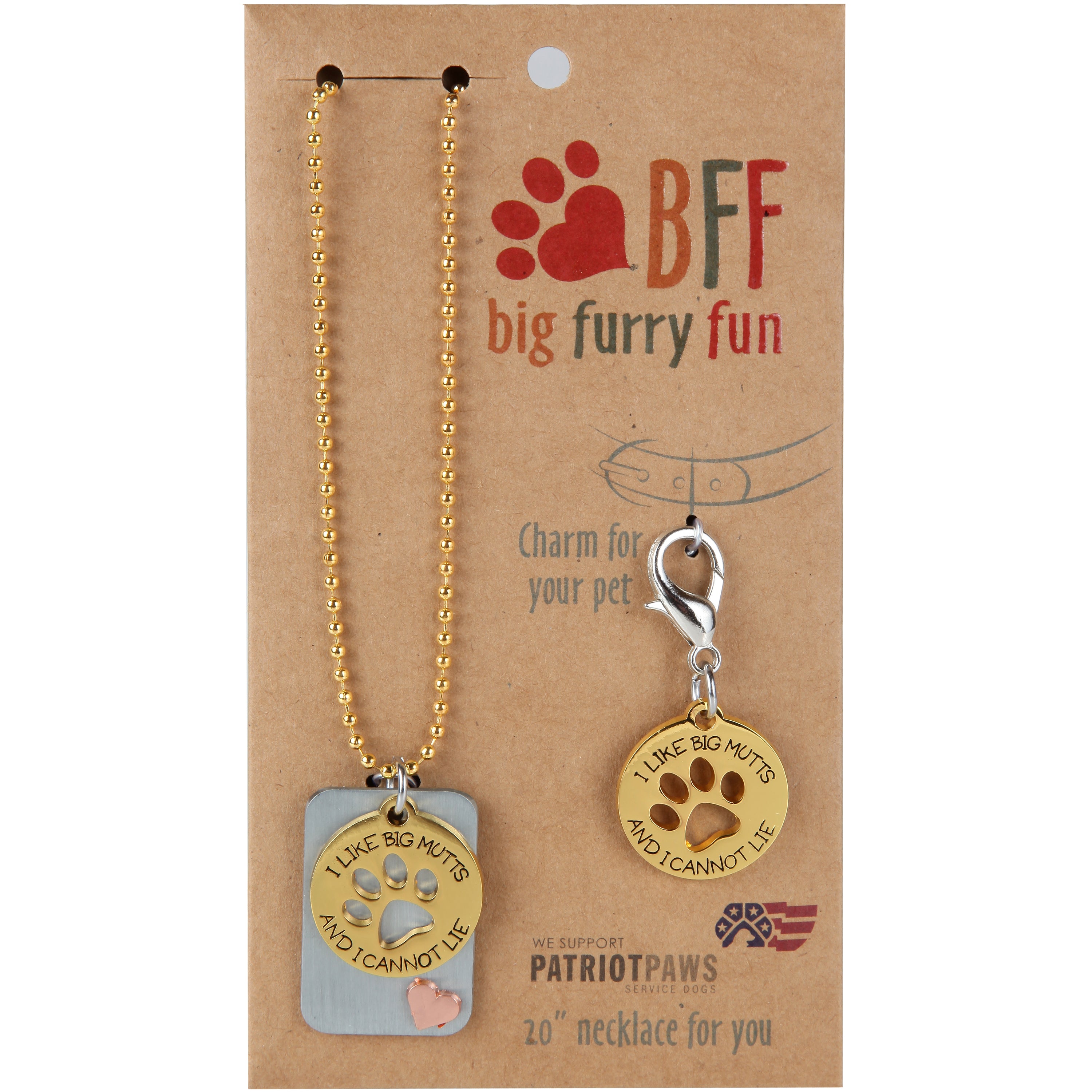 Big Mutts Necklace & Charm Set
