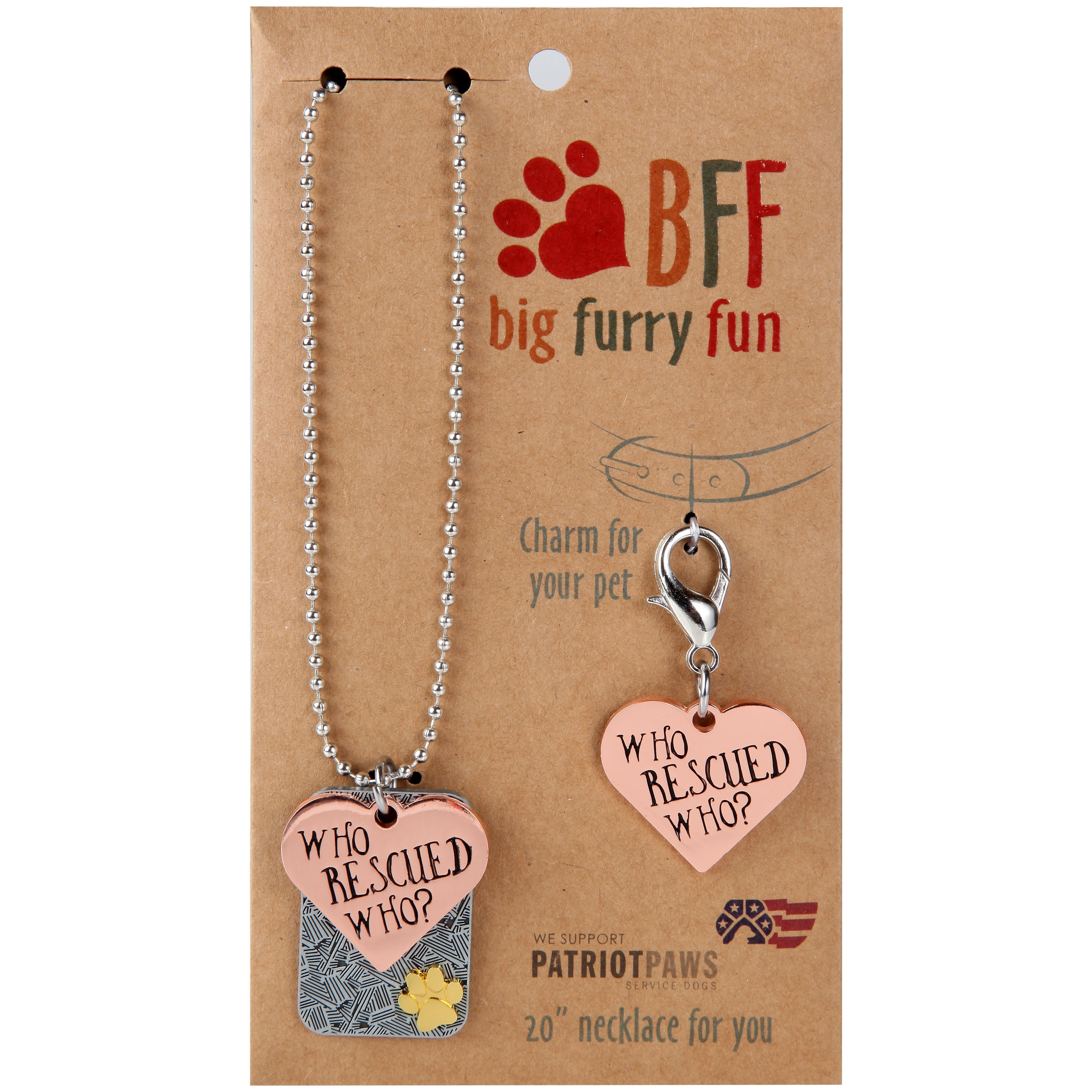 Rescued Necklace & Charm Set