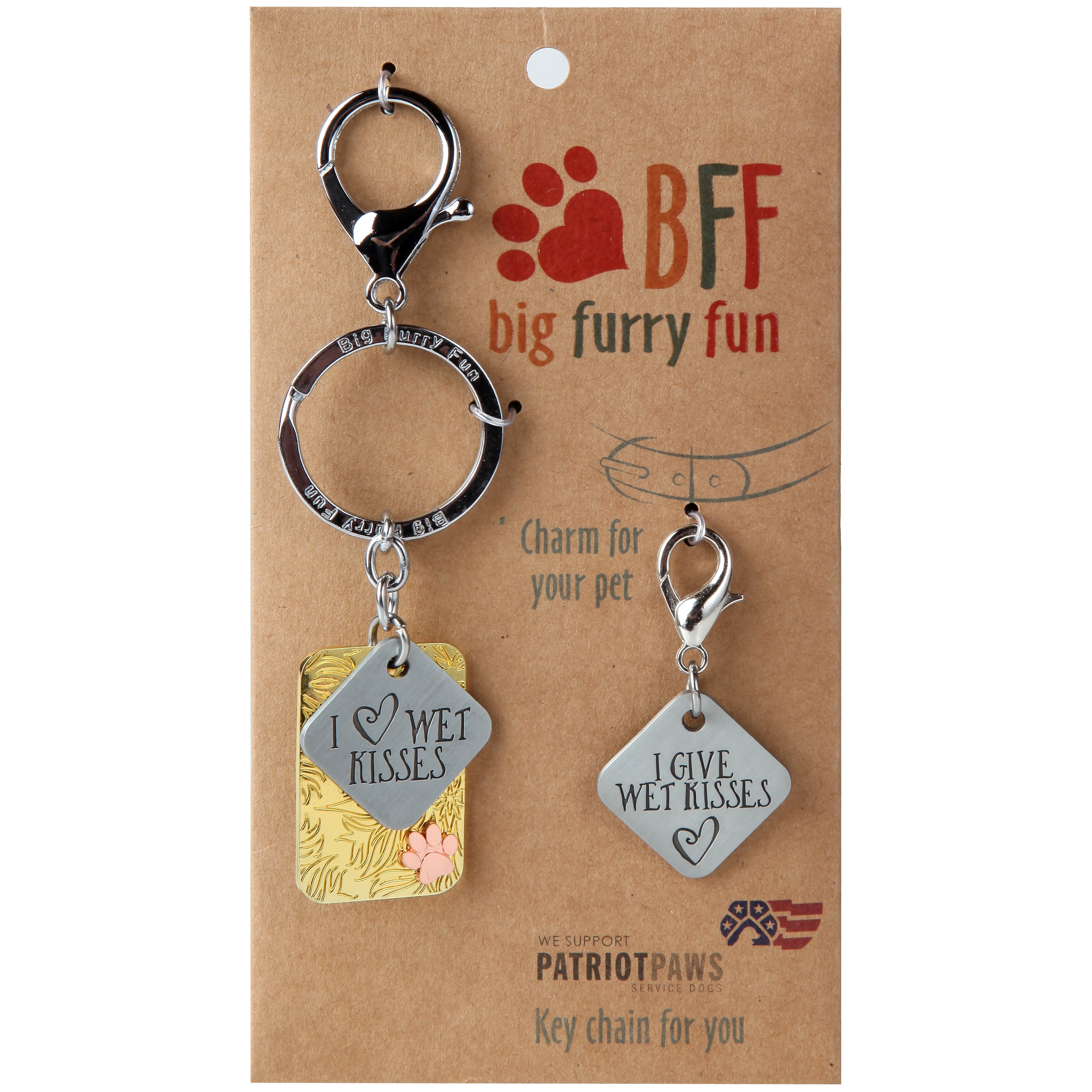 Wet Kisses Keychain & Charm Set