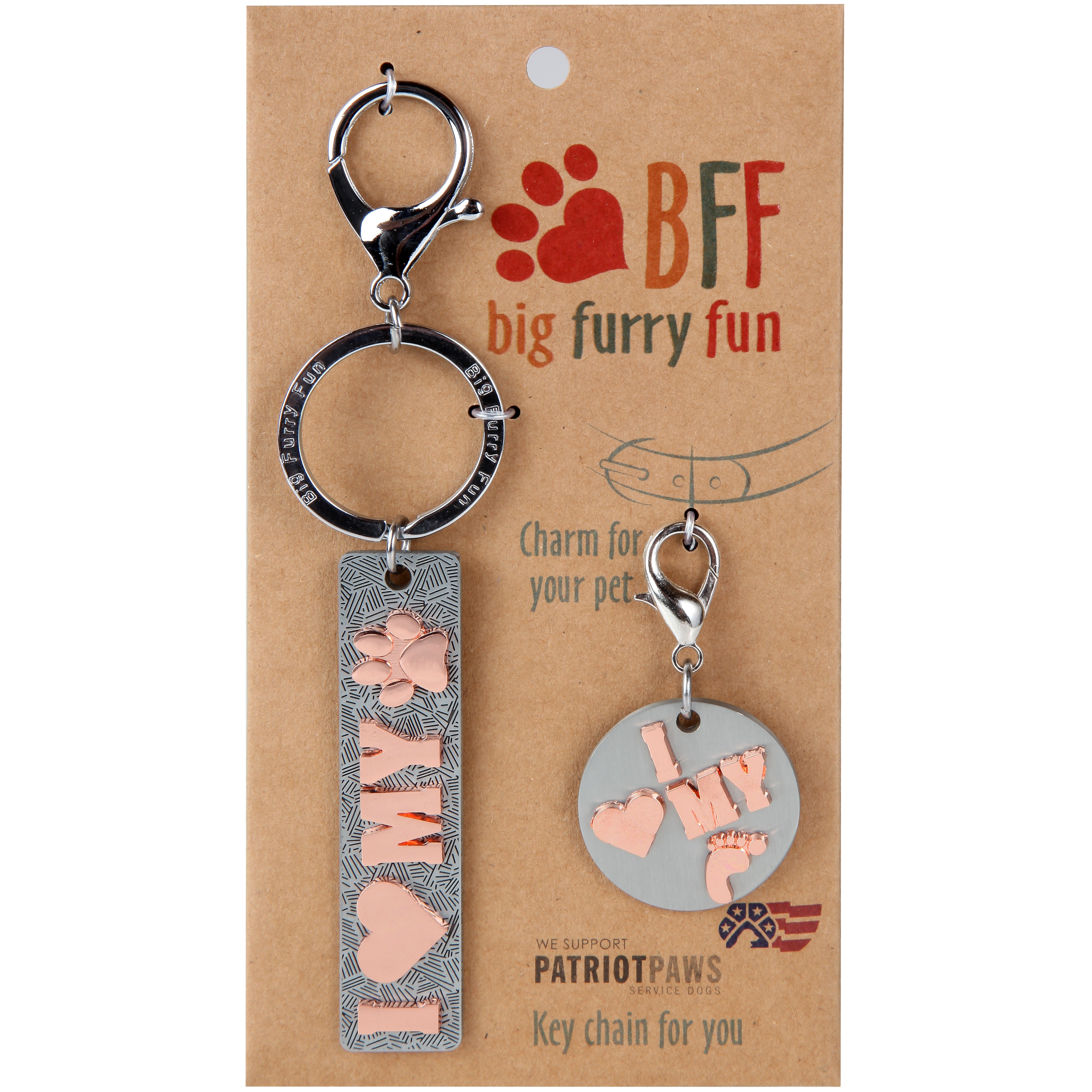 I Love My... Keychain & Charm Set