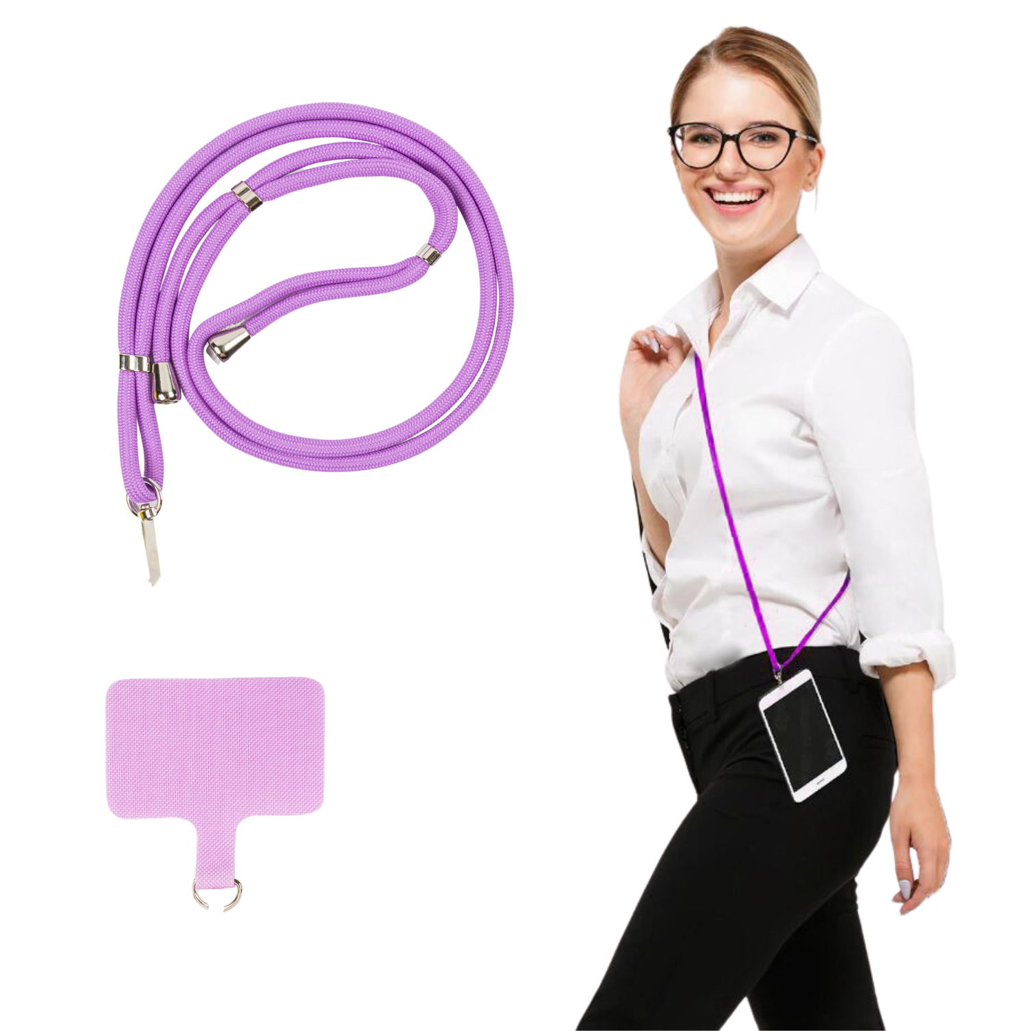 Violet Crossbody Phone Holder