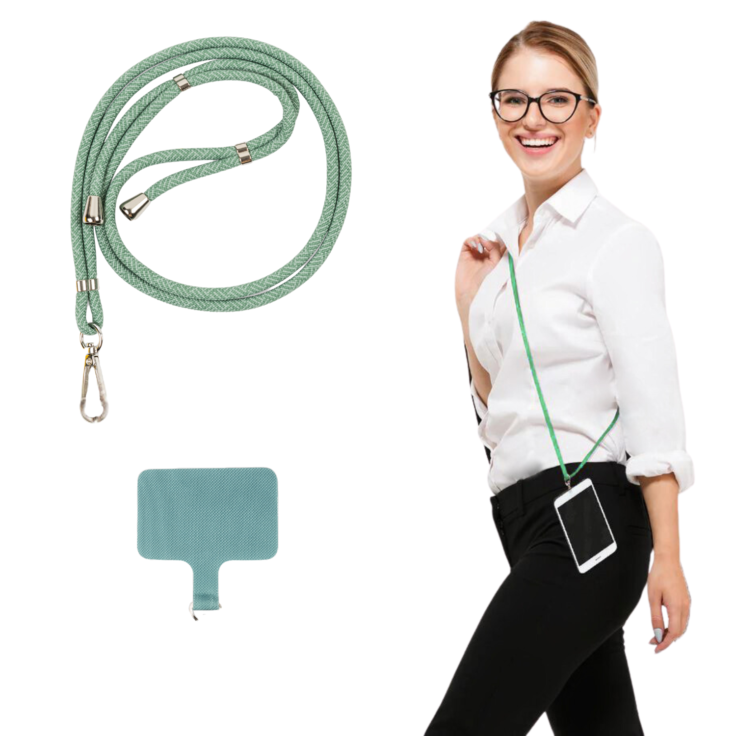 Sage Crossbody Phone Holder