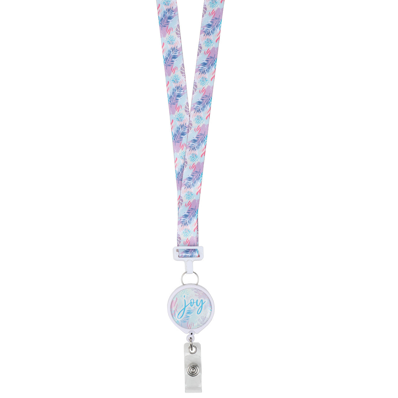 Pastel Joy Ribbon Lanyard with Reel