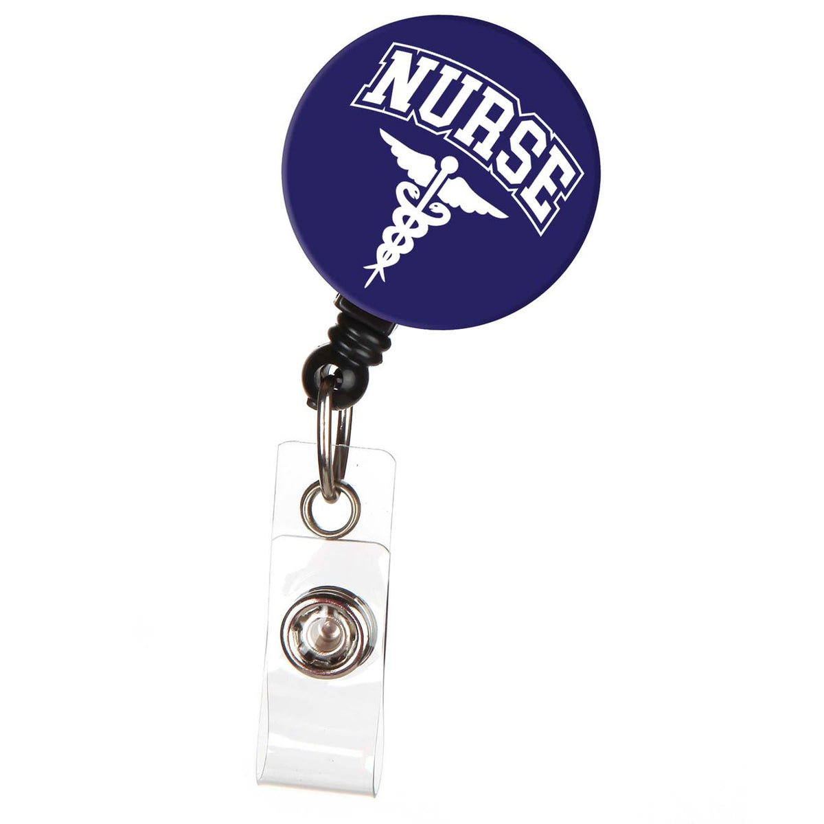 Nurse Caduceus Badge Reel