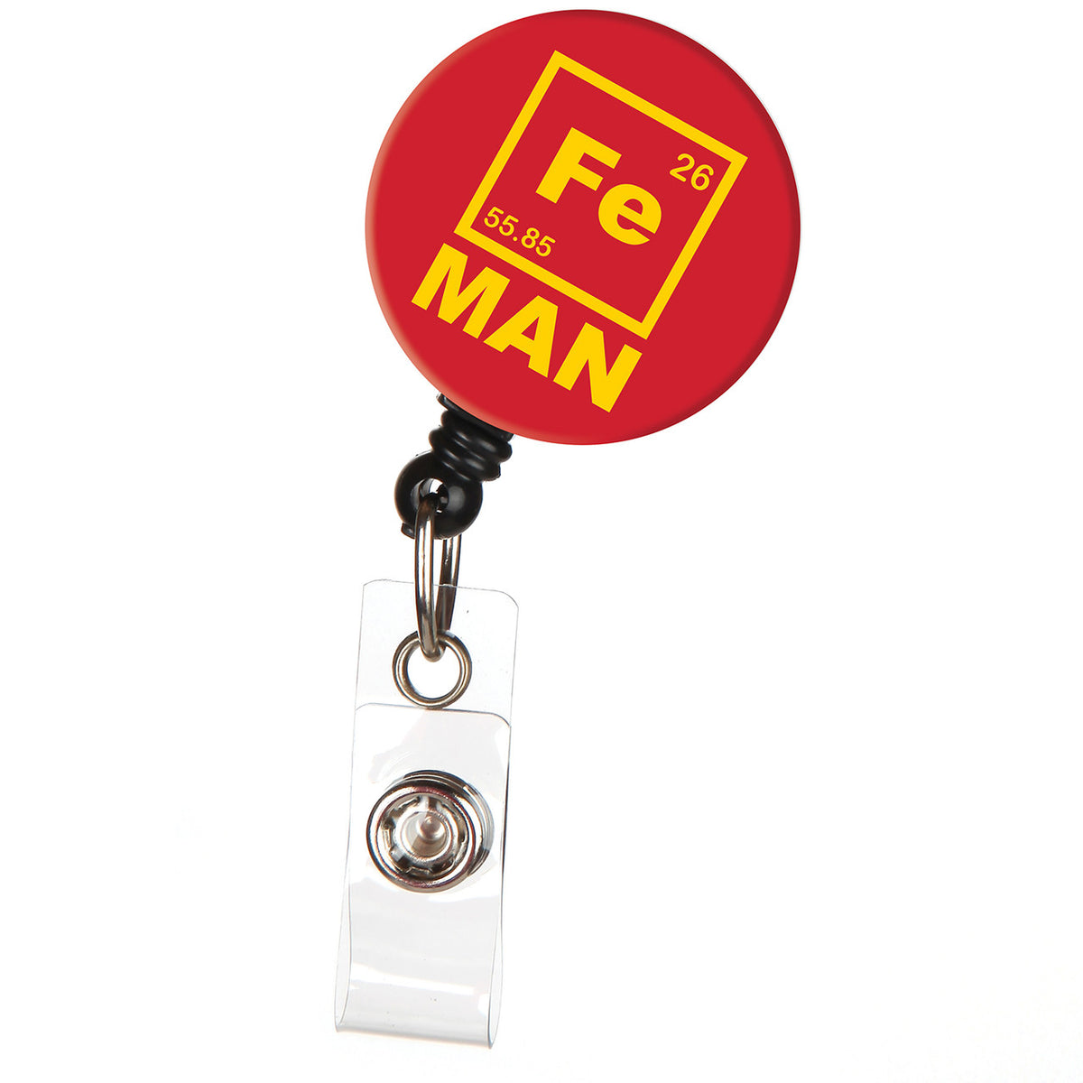 Iron (Fe) Man Retractable ID Badge Reel