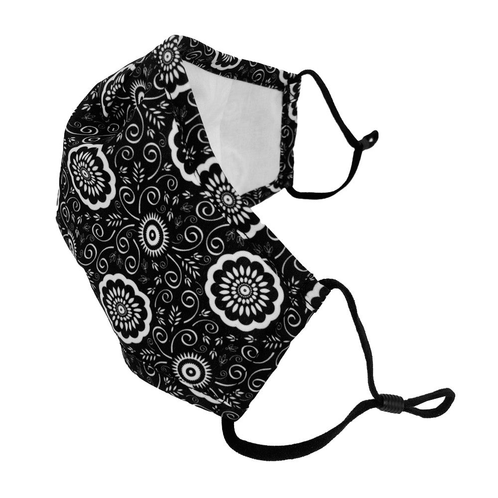 Medallion Floral Face Mask with Filter