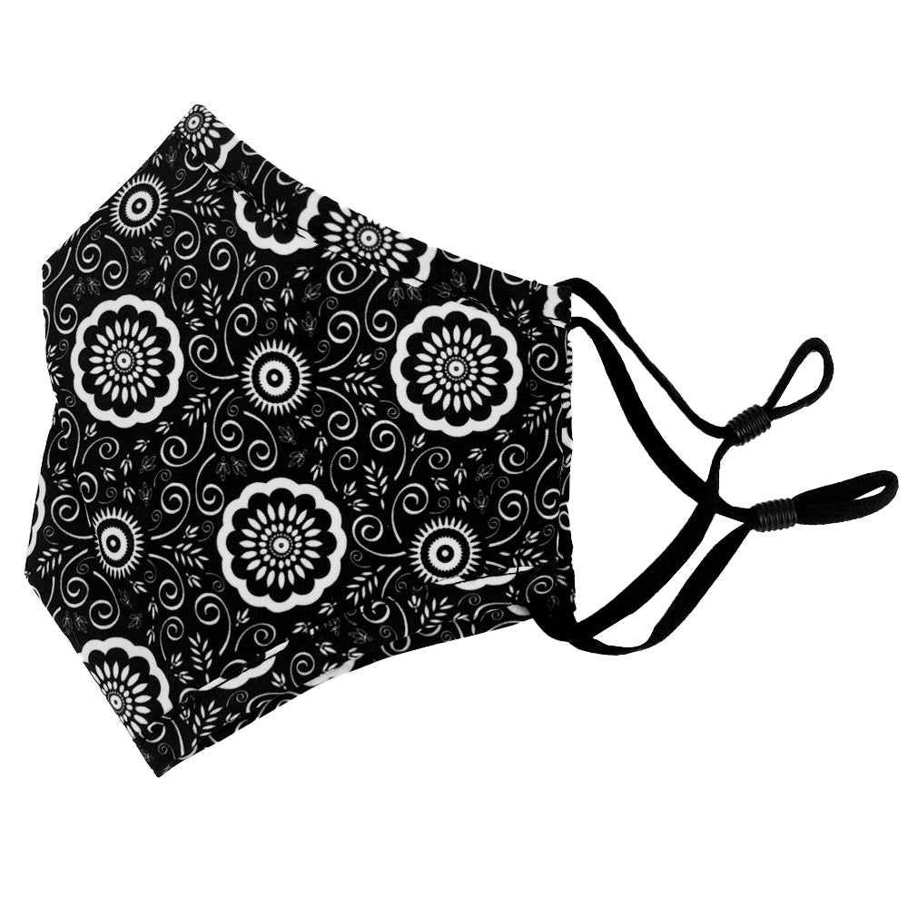 Medallion Floral Face Mask with Filter