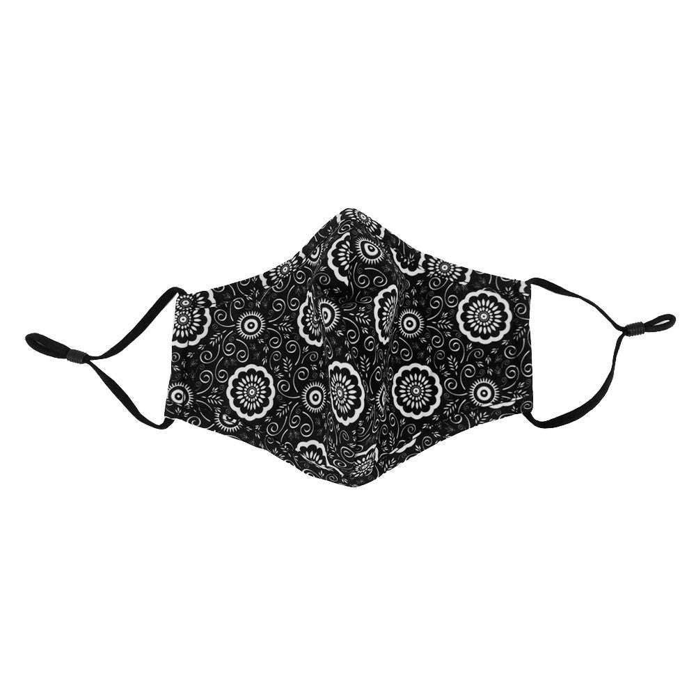 Medallion Floral Face Mask with Filter