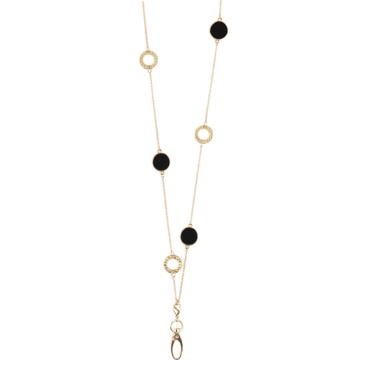 Obsidian Reversible ID Necklace Lanyard