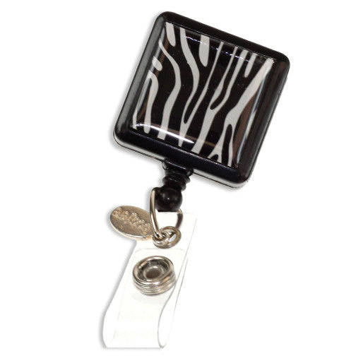Zebra Fashion Retractable ID Badge Reel