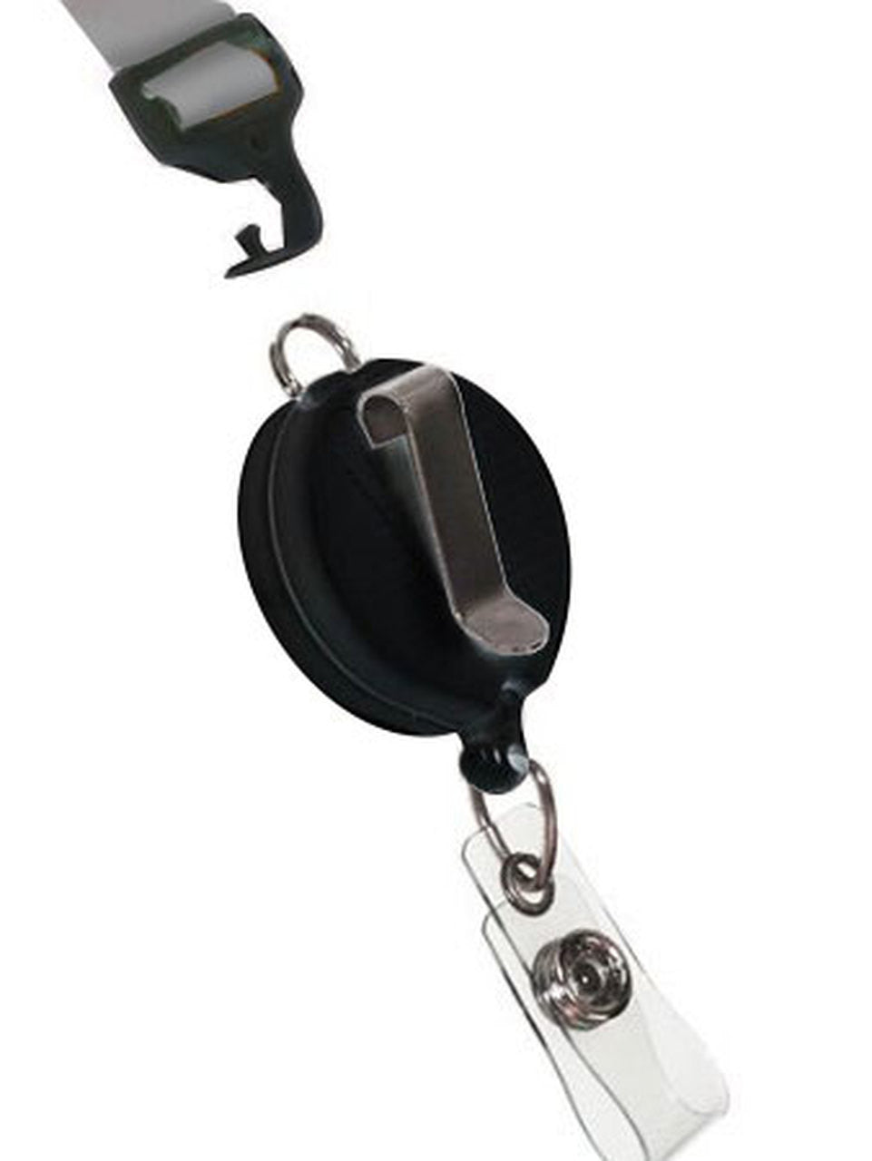 Spotty Cow Ribbon Lanyard with Reel