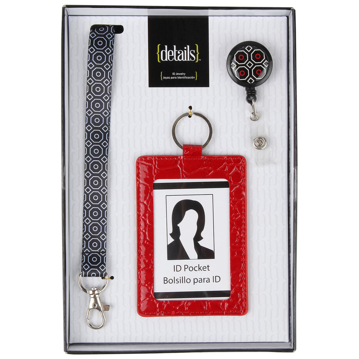 3 Piece Moray Lanyard, Badge Reel and ID Pocket Gift Set
