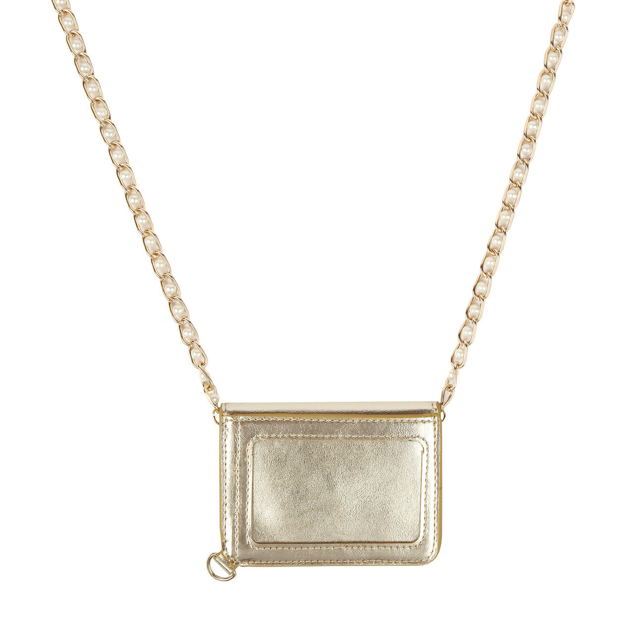 Metallic Gold Envelope Lanyard