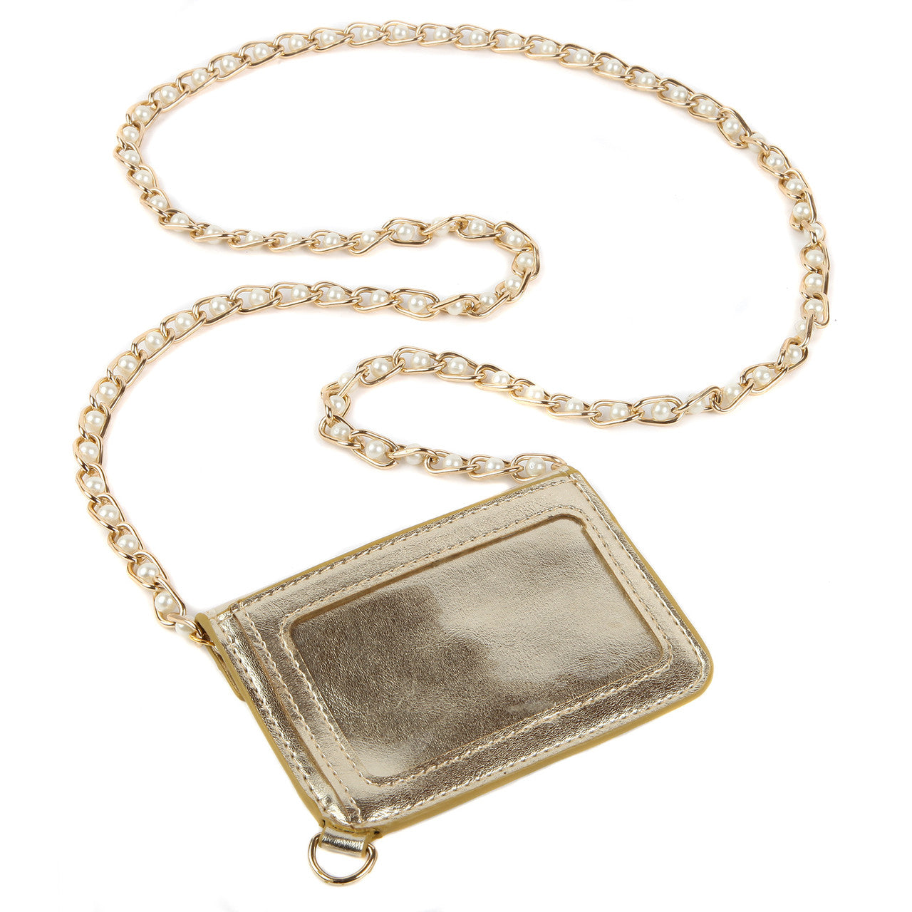 Metallic Gold Envelope Lanyard