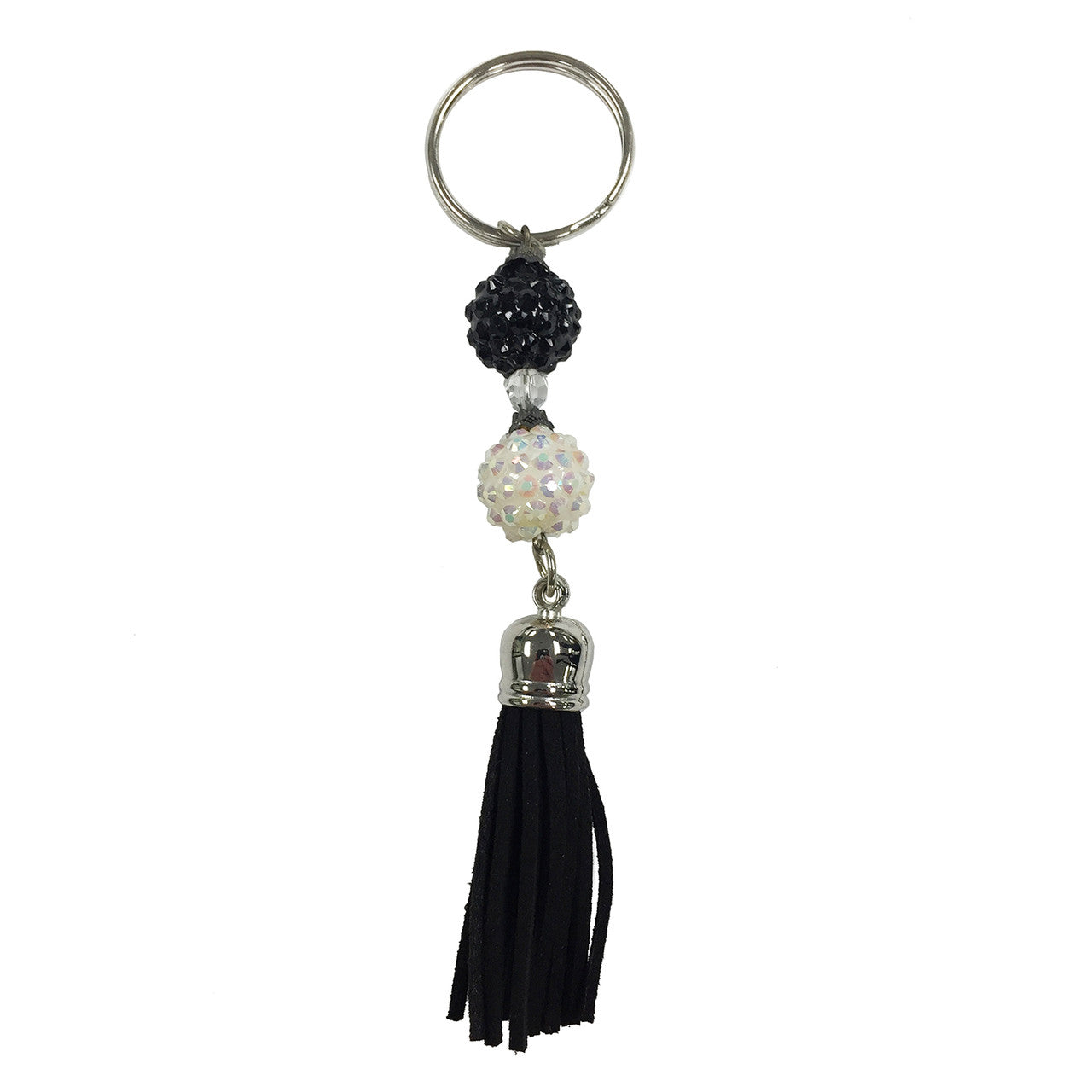 3 Piece Zebra Ribbon, Beaded Lanyard and Key Chain Boxed Gift Set