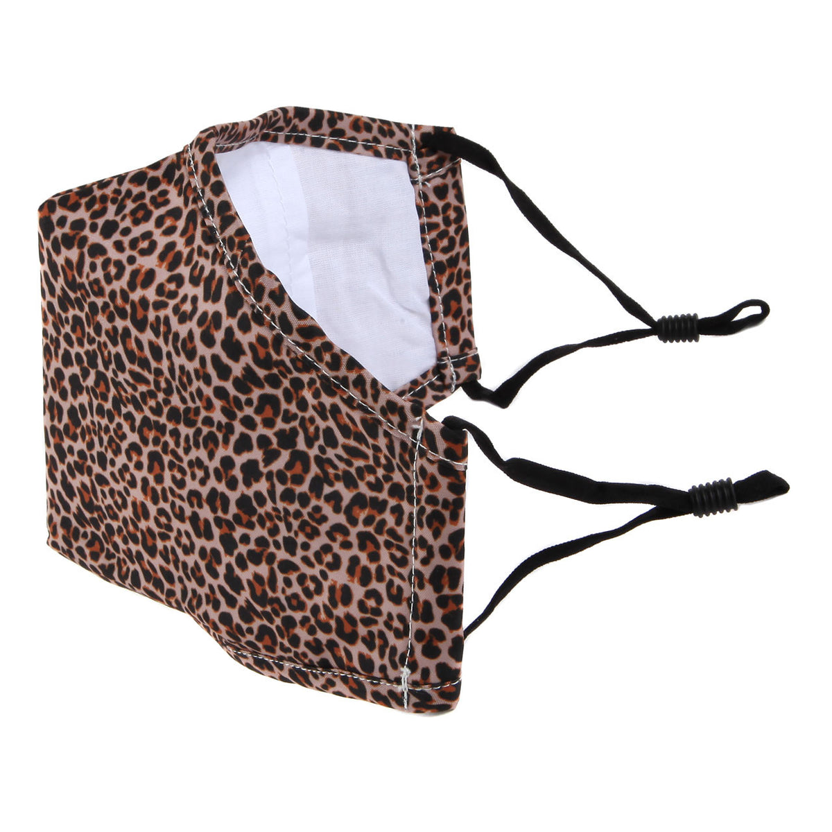 Leopard Print Face Mask with Filter